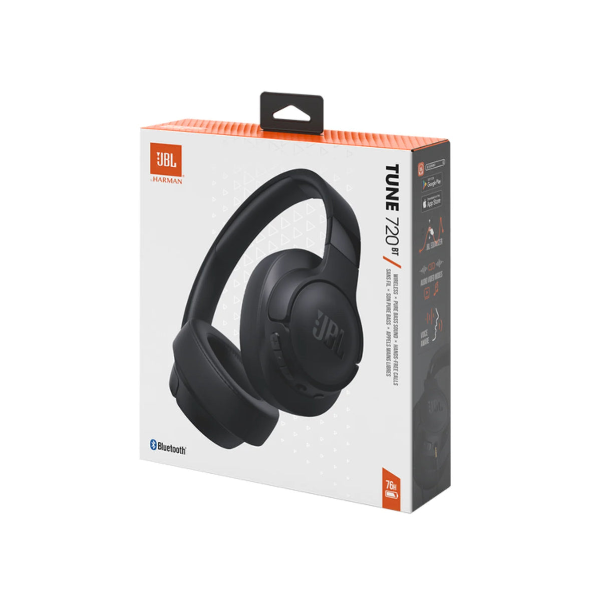JBL Tune 720 BT Over ear Stereo -BLK